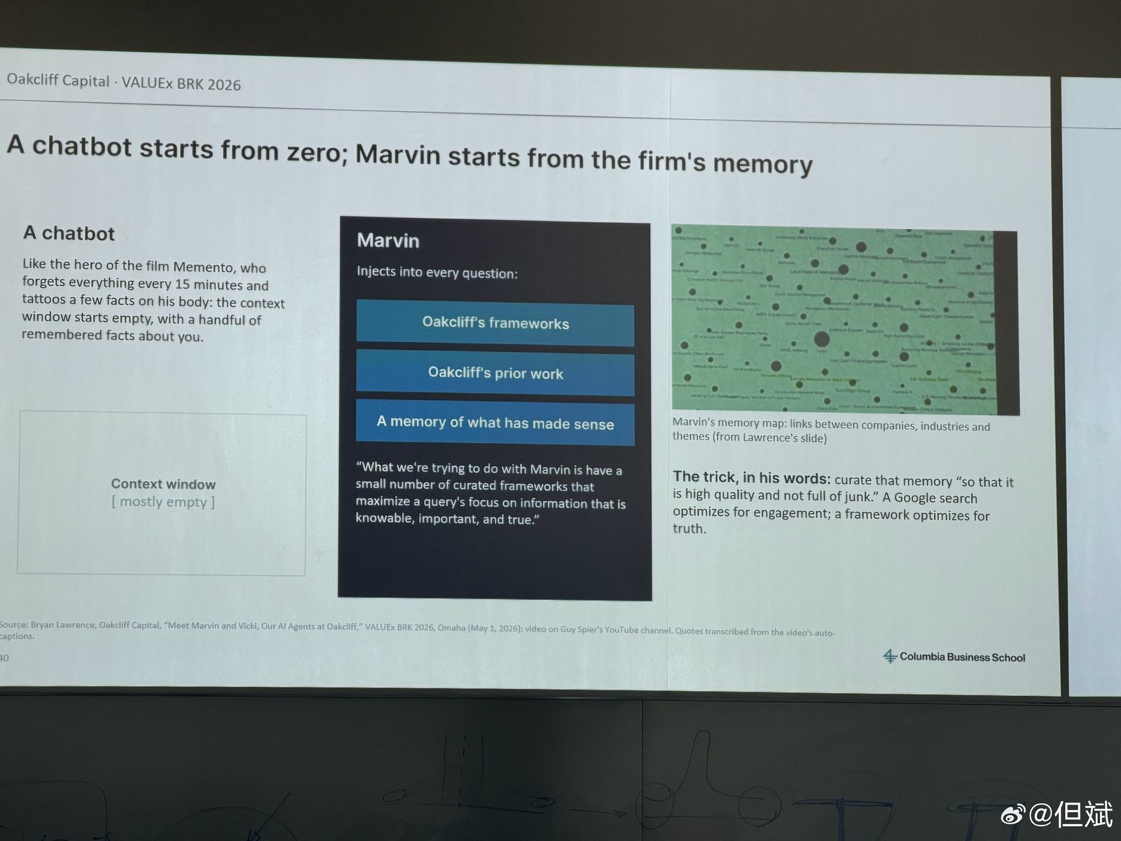 P21 聊天机器人从零开始,Marvin 从公司的记忆开始(A chatbot starts from zero; Marvin starts from the firm’s memory)|第 40 页(页码被裁切【模糊】,按前后页推断)